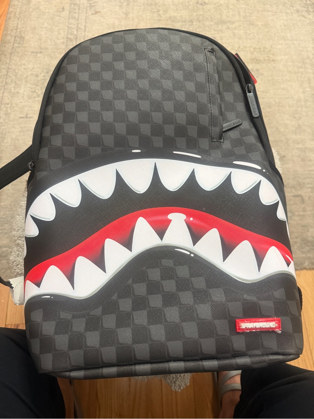 Sprayground Sharks In Paris Balloon Backpack Unisex Black
Shoulder Strap SPR245 - Picture 8 of 16
